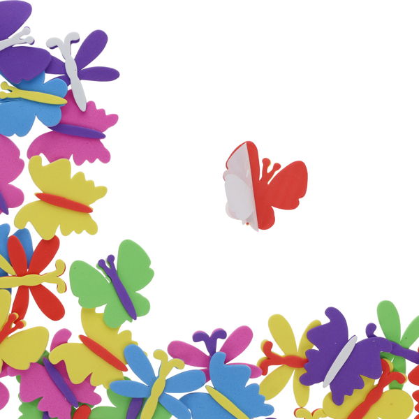 Foam Stickers - Butterflies (30 Pack)