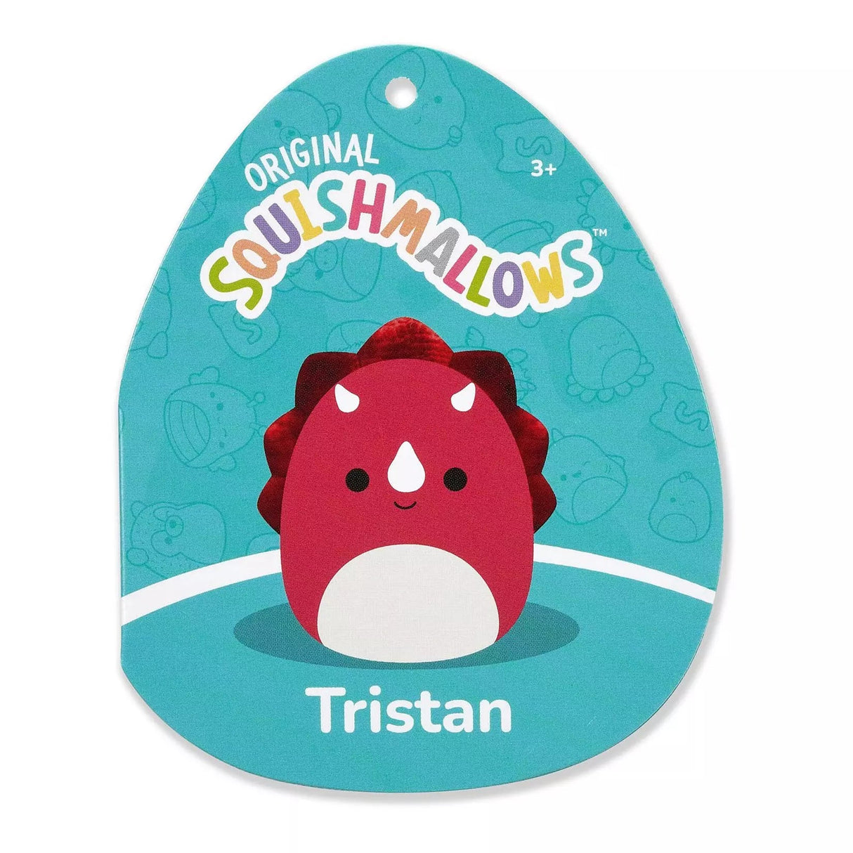 Squishmallows 20 Inch - Tristan the Red Triceratops