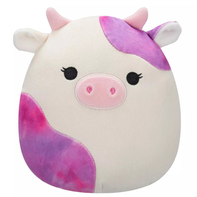 Squishmallows 7.5 Inch - Kalina the White Cow with Pink Tie Dye Spots