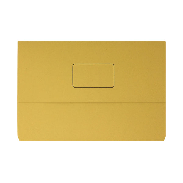 Document Wallet 220gsm Foolscap Yellow (Pack of 50) 45919EAST