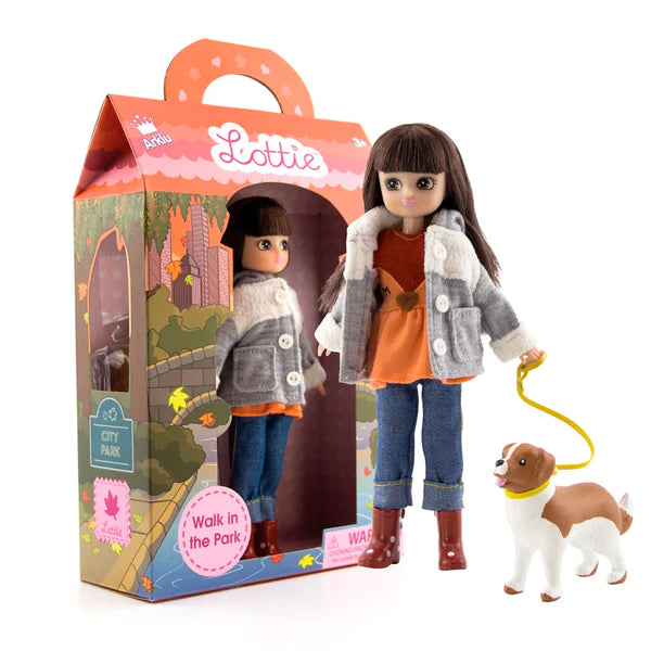 Lottie Doll - Walk in the Park Dog & Doll Set