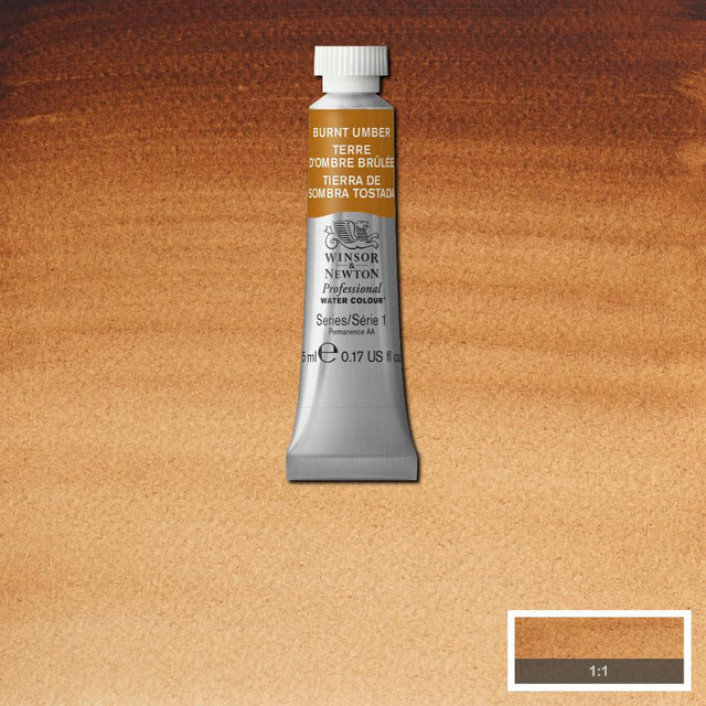 Winsor & Newton Professional Watercolour Series 1 5ml - Burnt Umber