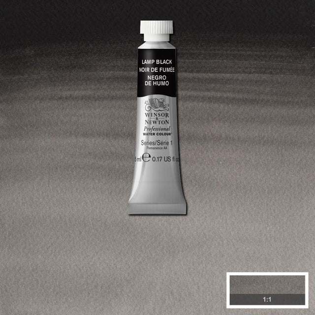 Winsor & Newton Professional Watercolour Series 1 5ml - Lamp Black