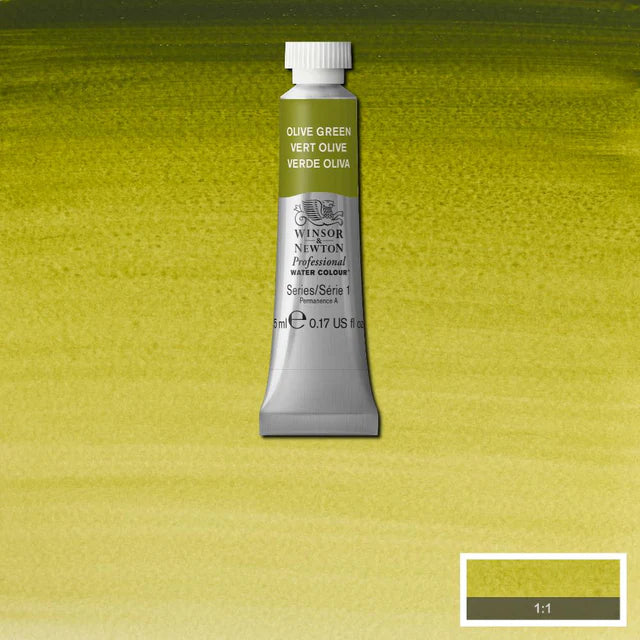 Winsor & Newton Professional Watercolour Series 1 5ml - Olive Green