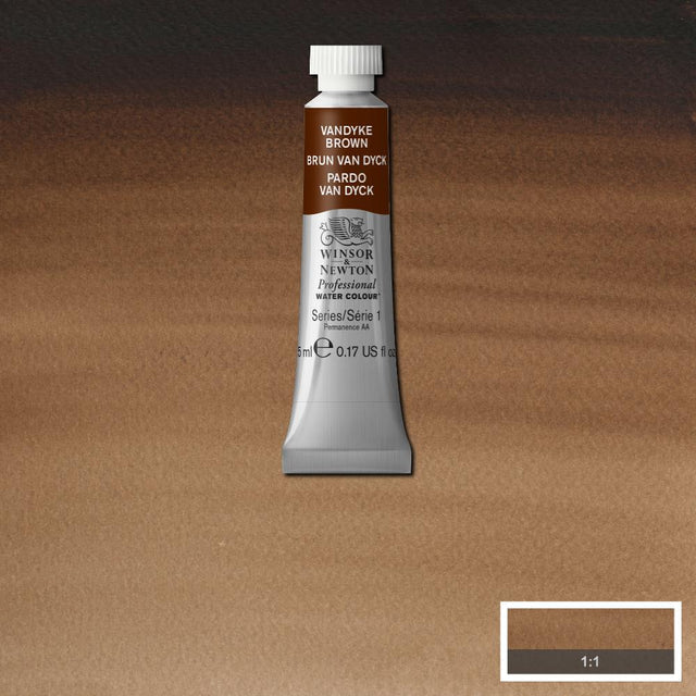 Winsor & Newton Professional Watercolour Series 1 5ml - Vandyke Brown