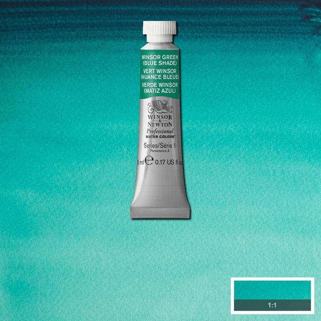 Winsor & Newton Professional Watercolour Series 1 5ml - Winsor Green (Blue Shade)