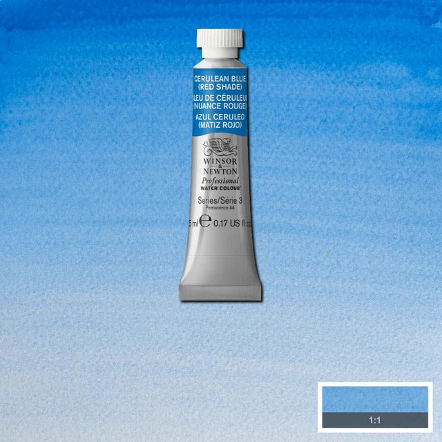 Winsor & Newton Professional Watercolour Series 3 5ml - Cerulean Blue (Red Shade)