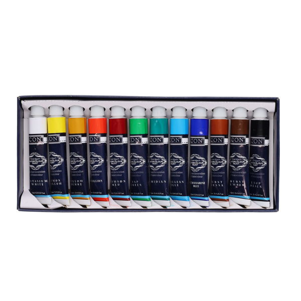 Icon Box 12x12ml Watercolour Paints