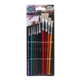 Icon Paint Brushes - Assorted Sizes (10 Pack)