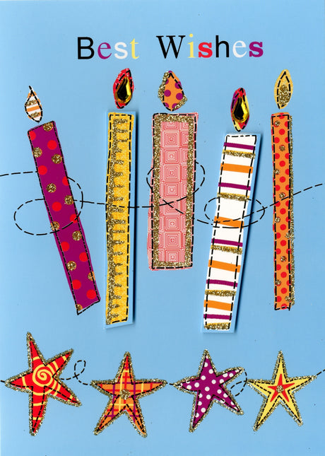 Birthday Card Candles Blank Birthday Card