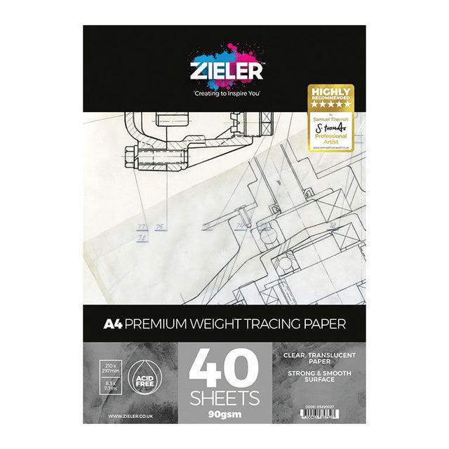 Zieler A4 Tracing Pad (40 Sheets)