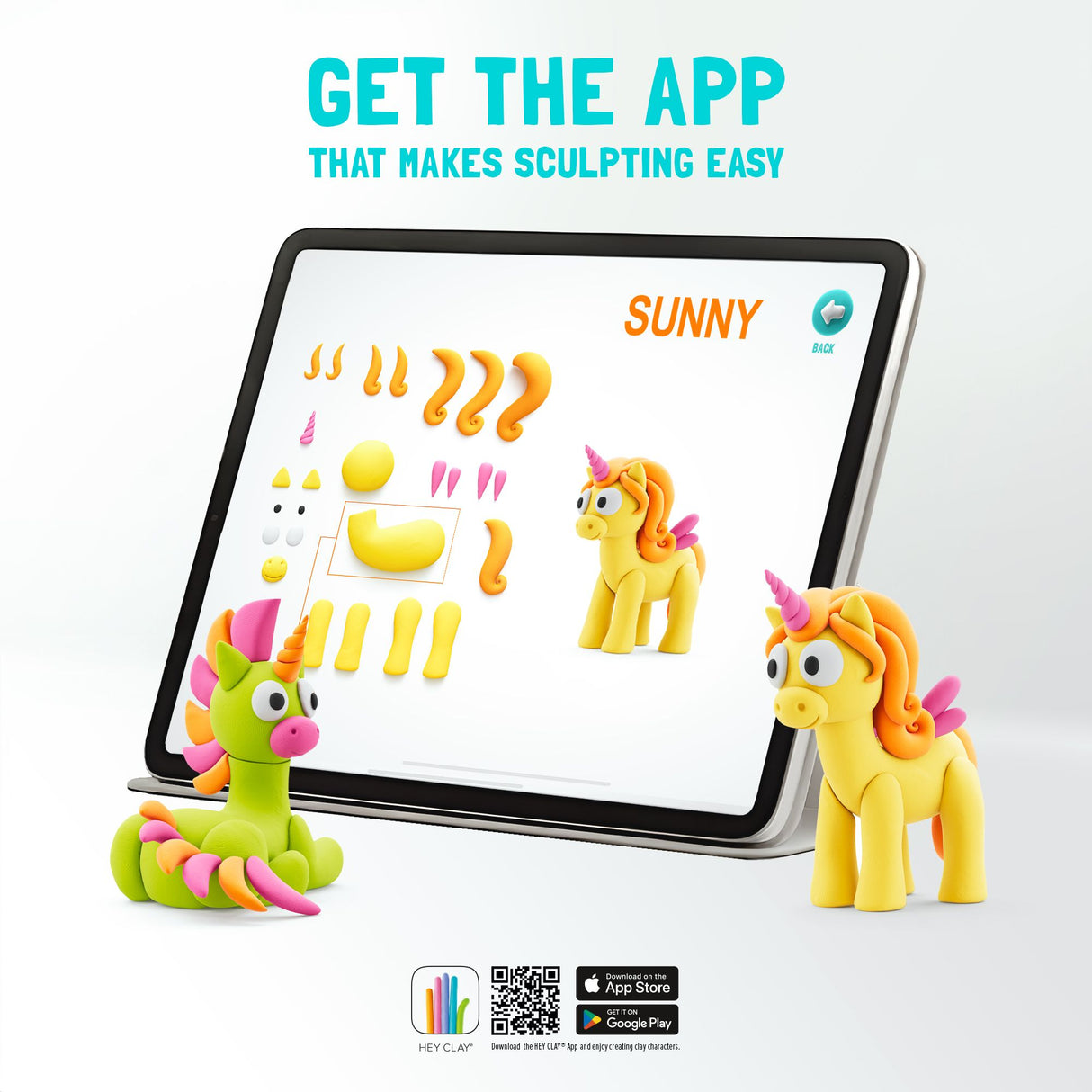 Hey Clay - Rainbow Unicorns Set (15 Cans)