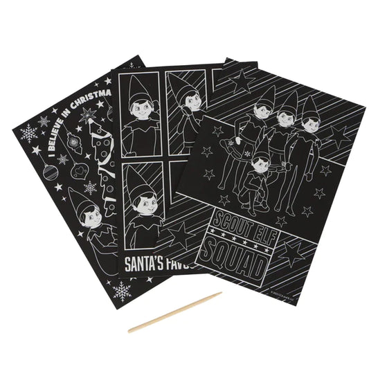 The Elf on the Shelf® A4 Scratch Art Set (3 Pack)