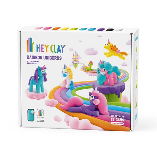 Hey Clay - Rainbow Unicorns Set (15 Cans)