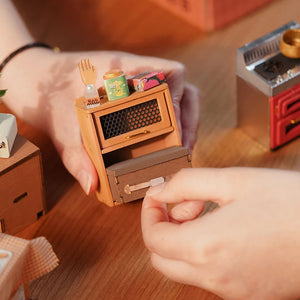 Rolife Cozy Kitchen DIY Miniature House Kit