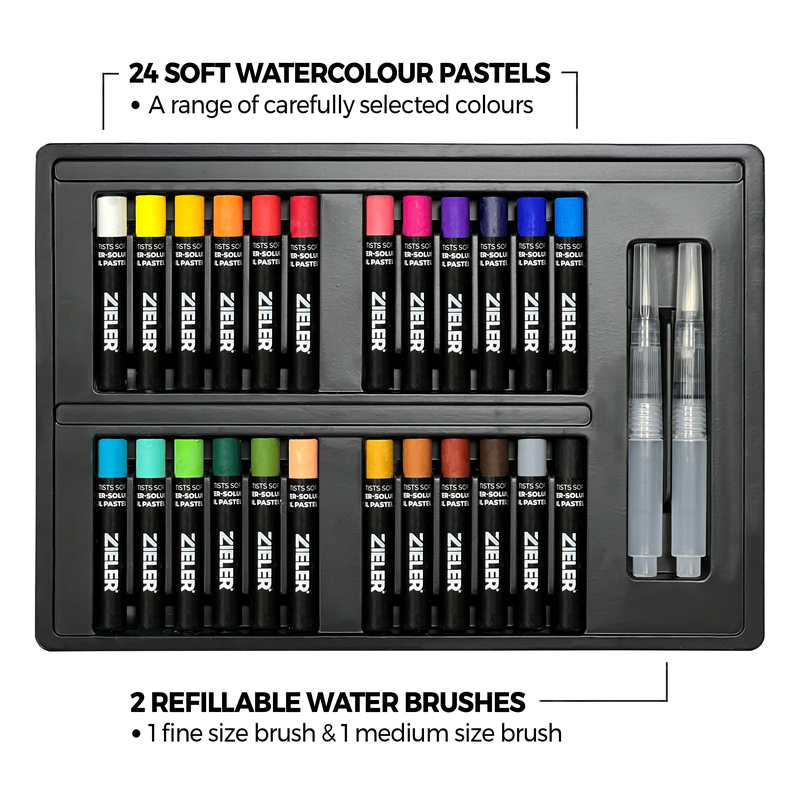 Zieler Water Soluble Oil Pastel Intense (Set of 24)