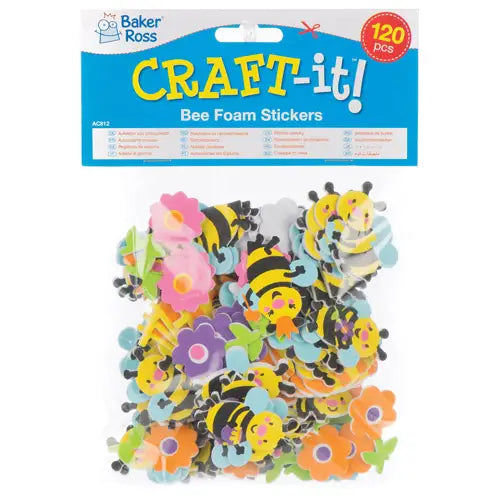 Bee Foam Stickers (120 Pack)