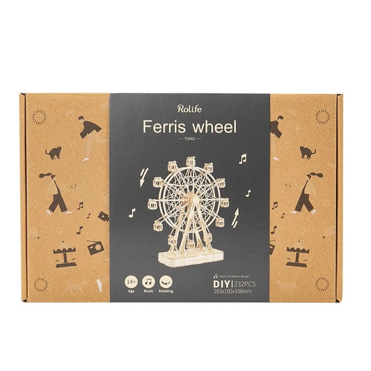 Rolife Ferris Wheel 3D Wooden Puzzle Music Box 