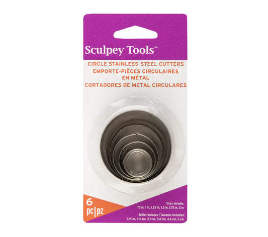 Sculpey Tools Graduated Cutters: Circle 6 Pack