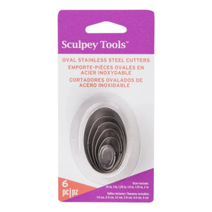 Sculpey Tools Graduated Cutters: Oval 6 Pack
