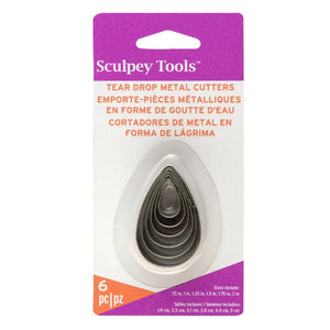 Sculpey Tools™ Graduated Cutters: Tear Drop 6 Pack