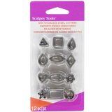 Sculpey Tools Mini Metal Cutters: Geometric 12 Pack
