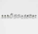 Sculpey Tools Mini Metal Cutters: Geometric 12 Pack