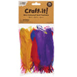 Mini Coloured Quill Feathers (Pack of 80)