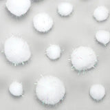 Glitter Snowball Pom Poms (Pack of 100)