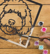 Splat Planet Wood Art Kit - Doodle Dog