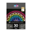 Zieler A4 Black Cartridge Paper - 140gsm (30 Sheets)