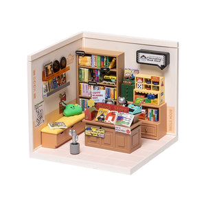 Rolife Fascinating Book Store Plastic DIY Miniature House Kit