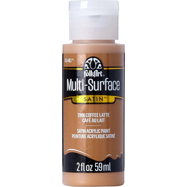 FolkArt Multi-Surface Acrylic 59ml - Coffee Latte