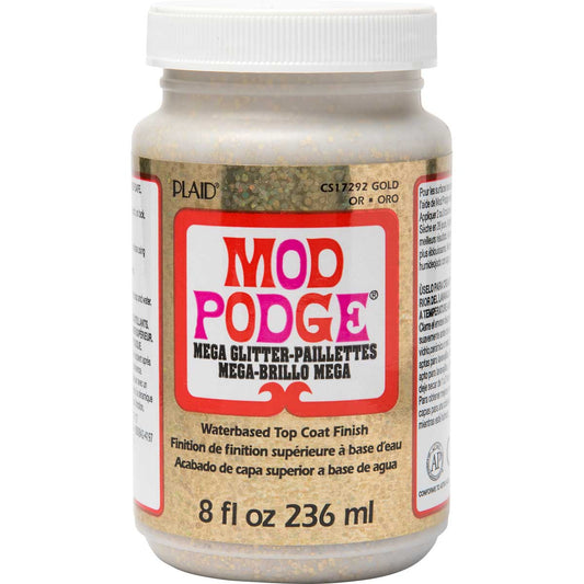 Mod Podge Mega Glitter Gold 8oz/236ml