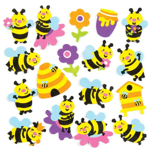 Bee Foam Stickers (120 Pack)