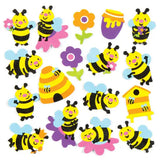 Bee Foam Stickers (120 Pack)