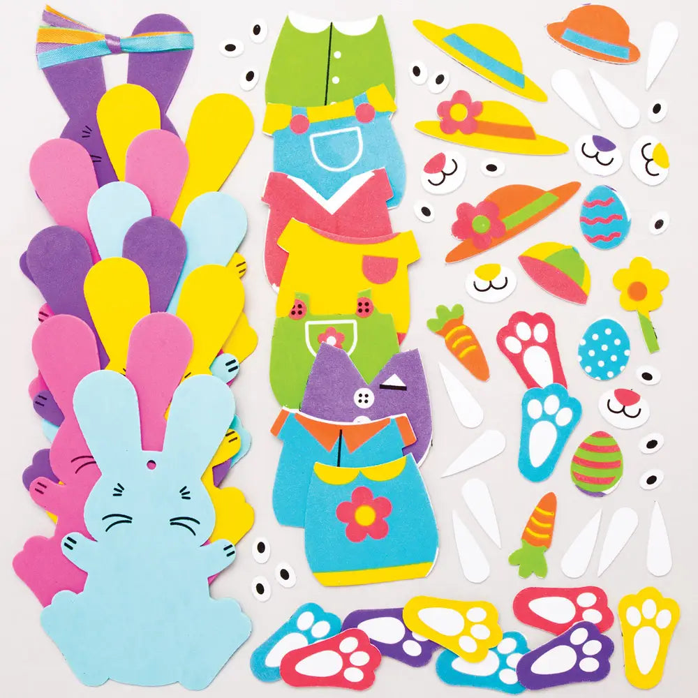 Easter Bunny Mix & Match Decoration Kits (8 of Pack)