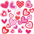 Baker Ross Heart Shape Pink Foam Stickers (Pack of 120)