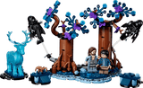 LEGO set with characters and animals on a transparent background