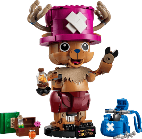 Toy figure of Tony Tony Chopper from One Piece with a transparent background