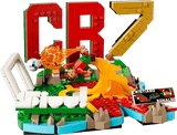 LEGO set with a soccer player figure and 'CR7' branding on a transparent background