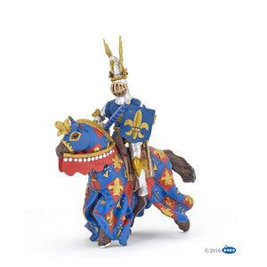 Papo Fantasy World Blue Horse Fleur De Lys Figure