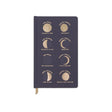 DesignWorks Bookcloth Hardcover Journal - Navy Moon Phases