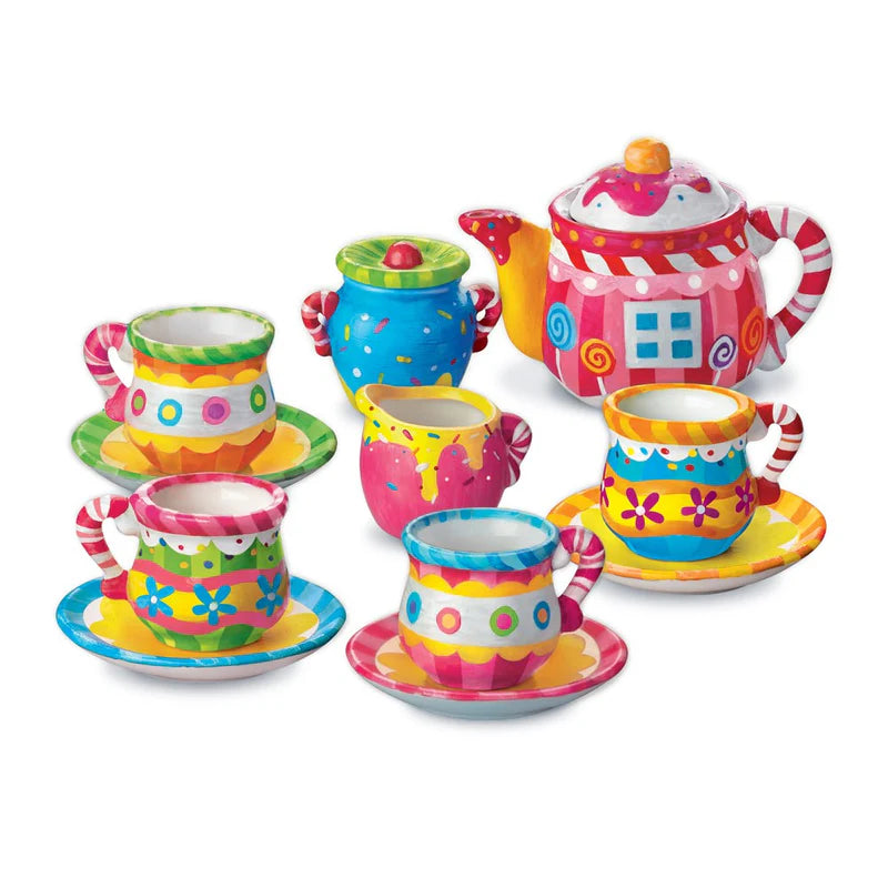 KidzMaker Kit - Paint Your Own Mini Tea Set