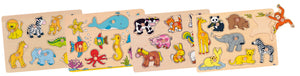 Animal peg puzzles