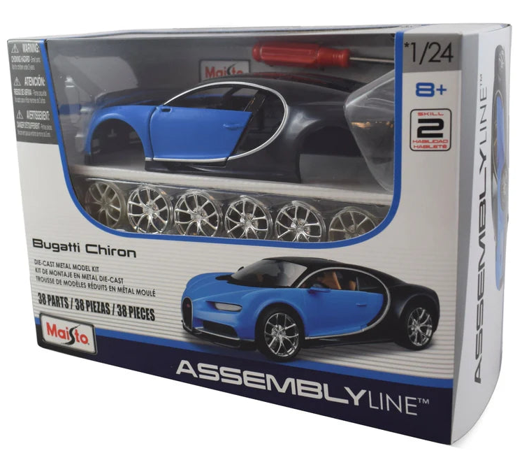 MAISTO 1:24 BUGATTI CHIRON BLUE KIT