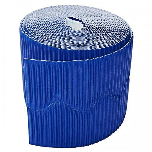 Bordette Scalloped - Royal Blue 57mm x 15m