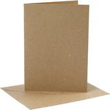Cards And Envelopes 12.7x17.8cm - Natural (4 Set)