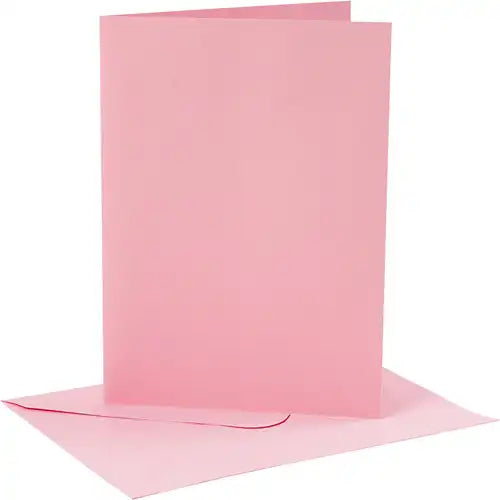 Cards And Envelopes 12.7x17.8cm - Rose (4 Set)