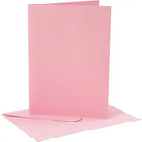 Cards And Envelopes 12.7x17.8cm - Rose (4 Set)